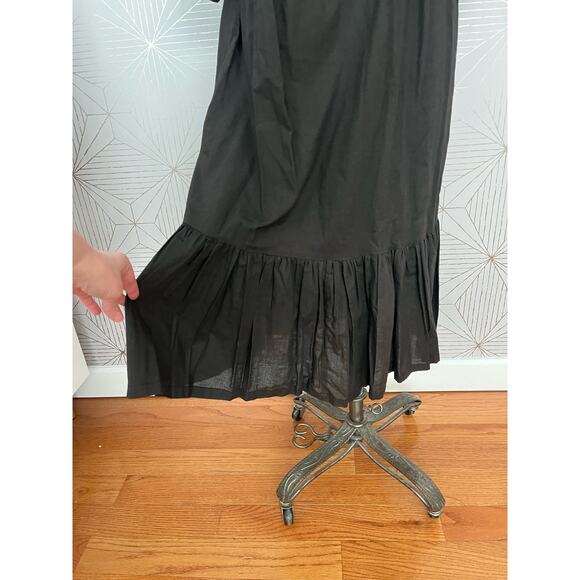 Vintage Sandy Starkman Boho Embroidered Caftan 100% Cotton Dress Made in India - Picture 6 of 13